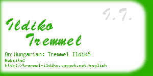 ildiko tremmel business card